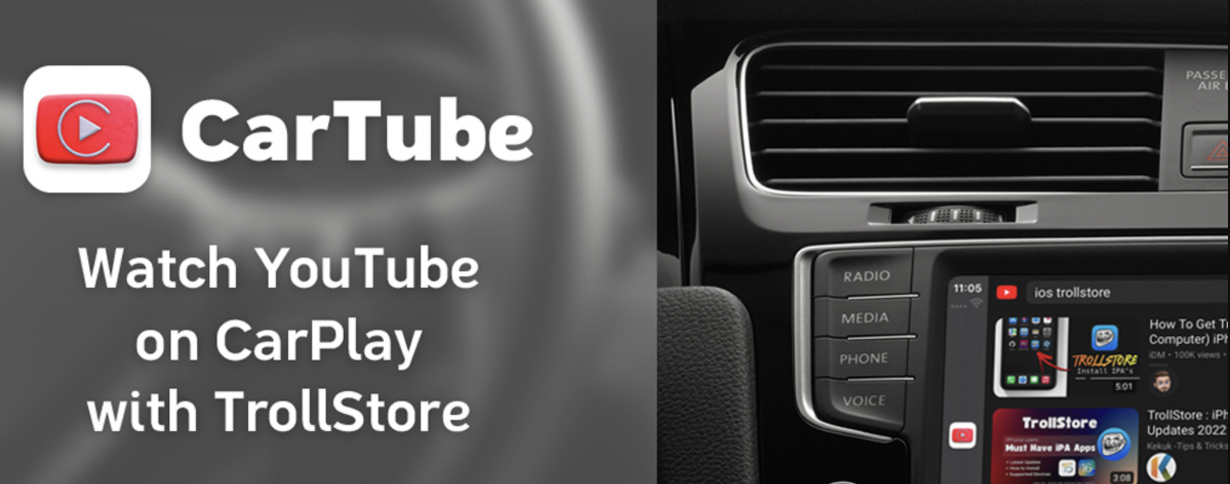 CarTube - YouTube on CarPlay